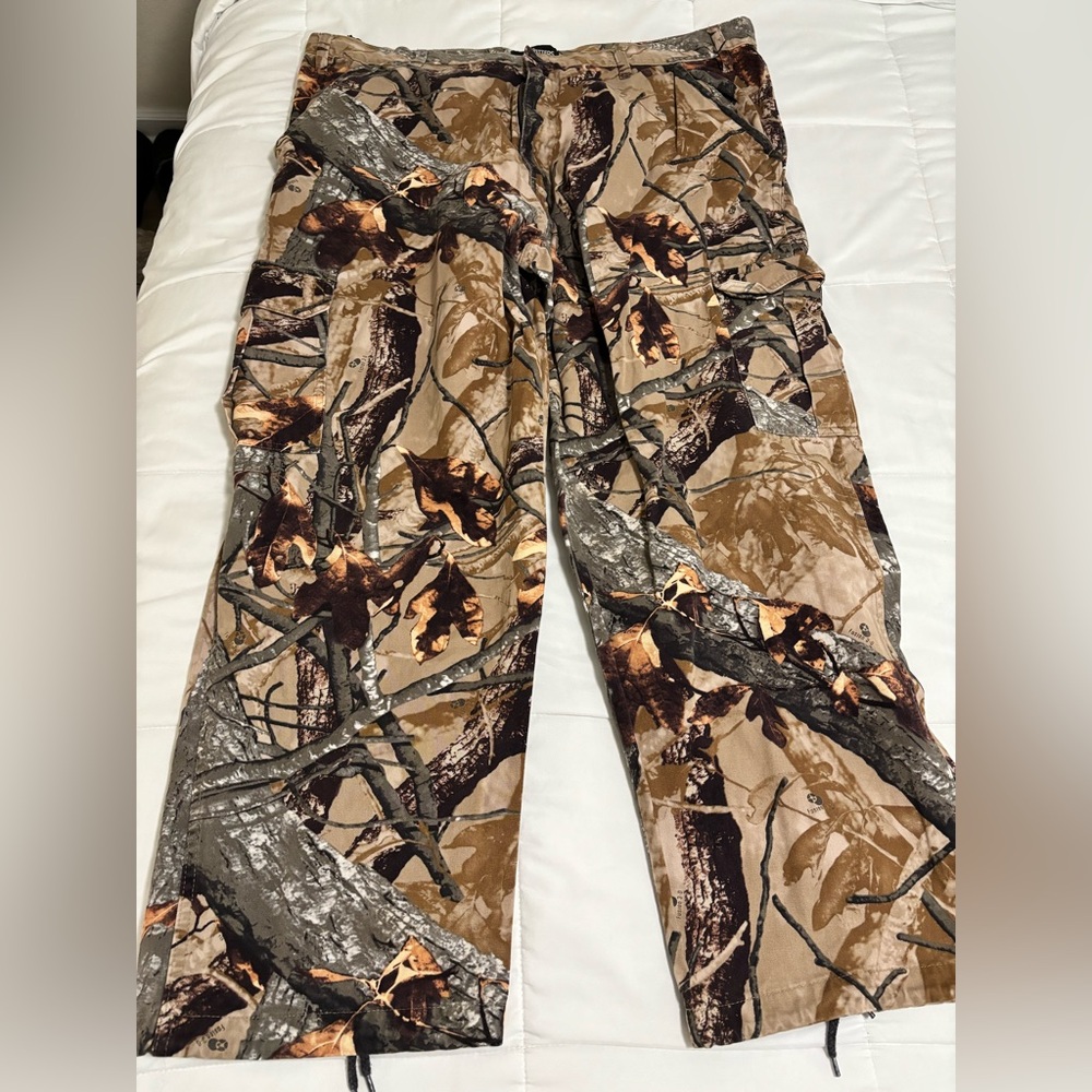 Men's Camouflage Cargo Pants - Brown/Gray